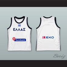 Load image into Gallery viewer, Greece National Team White Basketball Jersey