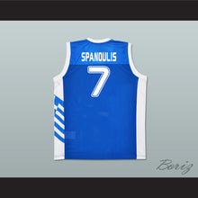Load image into Gallery viewer, Vassilis Spanoulis 7 Greece Blue Basketball Jersey