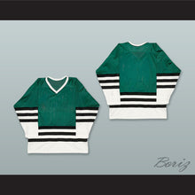 Load image into Gallery viewer, Dark Green White and Black Hockey Jersey