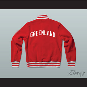 Greenland Varsity Letterman Jacket-Style Sweatshirt