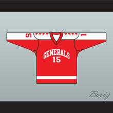 Load image into Gallery viewer, 1970 EHL Greensboro Generals Red Hockey Jersey