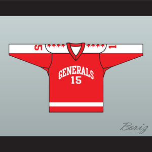 1970 EHL Greensboro Generals Red Hockey Jersey