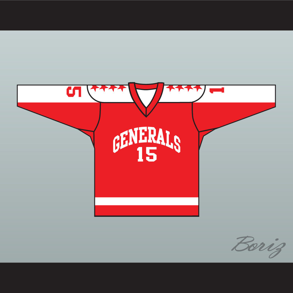 1970 EHL Greensboro Generals Red Hockey Jersey