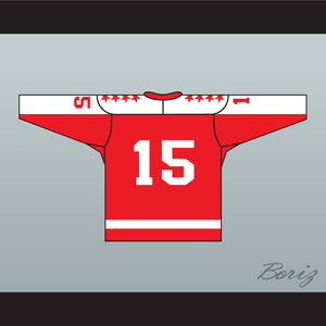 1970 EHL Greensboro Generals Red Hockey Jersey