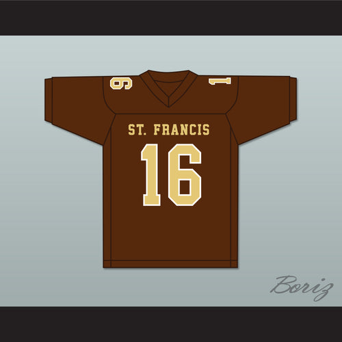 Greg Dulcich 16 Saint Francis High School Golden Knights Brown Football Jersey 2