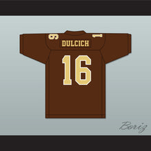 Load image into Gallery viewer, Greg Dulcich 16 Saint Francis High School Golden Knights Brown Football Jersey 2
