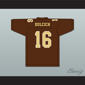 Greg Dulcich 16 Saint Francis High School Golden Knights Brown Football Jersey 2
