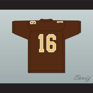 Greg Dulcich 16 Saint Francis High School Golden Knights Brown Football Jersey 1