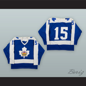 Greg Rolston 15 Toronto Marlboros Blue Hockey Jersey