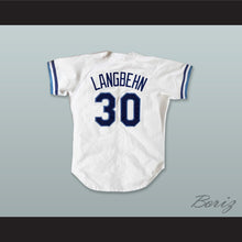 Load image into Gallery viewer, Gregg Langbehn 30 Norfolk Tides White Button Down Baseball Jersey