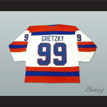 Load image into Gallery viewer, Wayne Gretzky 99 Indianapolis Racers White Hockey Jersey