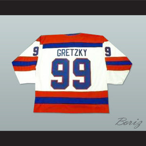 Wayne Gretzky 99 Indianapolis Racers White Hockey Jersey