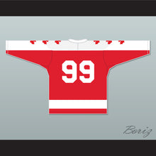 Load image into Gallery viewer, Wayne Gretzky 99 Seneca Nationals Hockey Jersey Metro Junior B Hockey League NN Red
