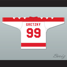 Load image into Gallery viewer, Wayne Gretzky 99 Seneca Nationals Hockey Jersey Metro Junior B Hockey League White