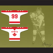 Load image into Gallery viewer, Wayne Gretzky 99 Seneca Nationals Hockey Jersey Metro Junior B Hockey League NN White
