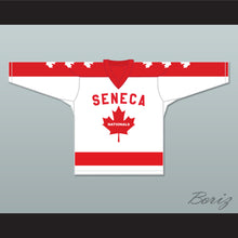 Load image into Gallery viewer, Wayne Gretzky 9 Seneca Nationals Hockey Jersey Metro Junior B Hockey League NN White