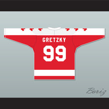 Load image into Gallery viewer, Wayne Gretzky 99 Vaughan Nationals Hockey Jersey Metro Junior B Hockey League Red