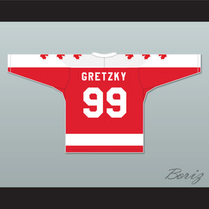 Wayne Gretzky 99 Vaughan Nationals Hockey Jersey Metro Junior B Hockey League Red