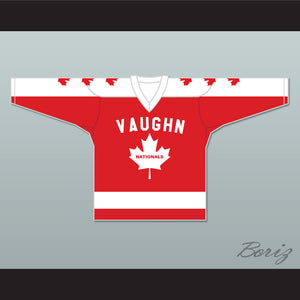 Wayne Gretzky 99 Vaughan Nationals Hockey Jersey Metro Junior B Hockey League NN Red