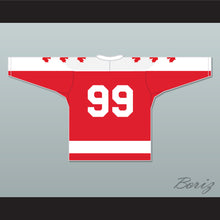 Load image into Gallery viewer, Wayne Gretzky 99 Vaughan Nationals Hockey Jersey Metro Junior B Hockey League NN Red