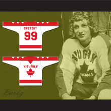 Load image into Gallery viewer, Wayne Gretzky 99 Vaughan Nationals Hockey Jersey Metro Junior B Hockey League White