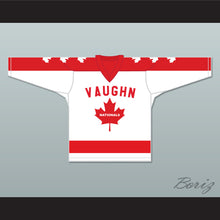 Load image into Gallery viewer, Wayne Gretzky 9 Vaughan Nationals Hockey Jersey Metro Junior B Hockey League NN White
