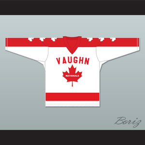 Wayne Gretzky 9 Vaughan Nationals Hockey Jersey Metro Junior B Hockey League NN White