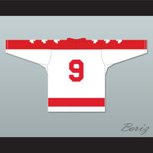 Load image into Gallery viewer, Wayne Gretzky 9 Vaughan Nationals Hockey Jersey Metro Junior B Hockey League NN White