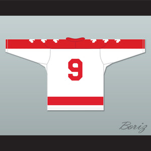 Wayne Gretzky 9 Vaughan Nationals Hockey Jersey Metro Junior B Hockey League NN White