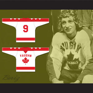 Wayne Gretzky 9 Vaughan Nationals Hockey Jersey Metro Junior B Hockey League NN White