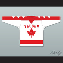 Load image into Gallery viewer, Wayne Gretzky 9 Vaughan Nationals Hockey Jersey Metro Junior B Hockey League White
