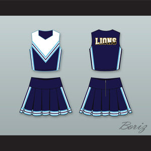Grove High School Lions Navy Blue Cheerleader Uniform
