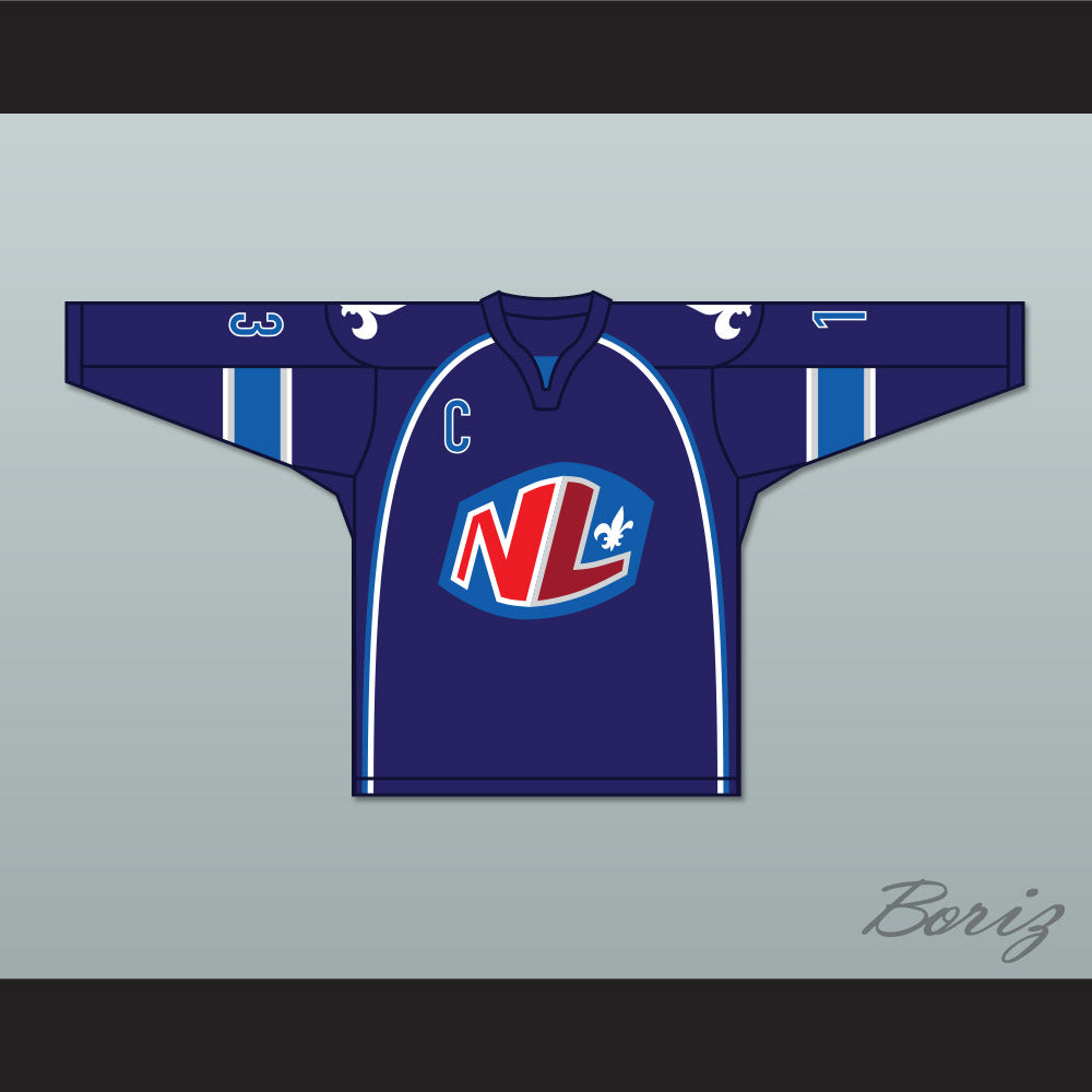 Guy Lambert 13 Le National de Quebec Home Hockey Jersey- Lance et compte (He Shoots, He Scores)