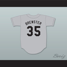 Load image into Gallery viewer, Monty Brewster 35 Hackensack Bulls Gray Baseball Jersey Brewster&#39;s Millions