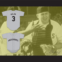 Load image into Gallery viewer, Spike Nolan 3 Hackensack Bulls Gray Baseball Jersey Brewster&#39;s Millions