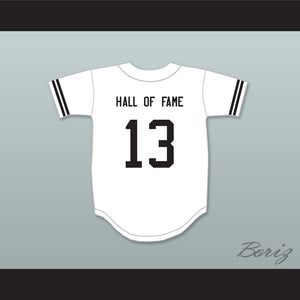 Hall of Fame 13 White Baseball Jersey