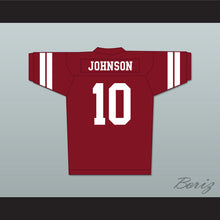 Load image into Gallery viewer, Ronald 'Ron' Johnson 10 Hillman College Maroon Football Jersey with Theater Patch A Different World