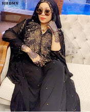 Load image into Gallery viewer, HHDMV fashion restoring ancient ways style long outwear long sleeve bat sleeve hooded collar appliques loose long outwear