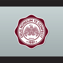 Load image into Gallery viewer, Hillman College Eagle Crest Maroon and White Lab Leather Varsity Letterman Jacket