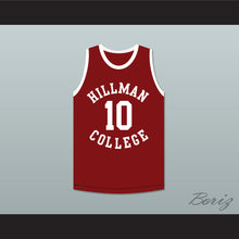 Load image into Gallery viewer, Ronald 'Ron' Johnson 10 Hillman College Maroon Basketball Jersey A Different World