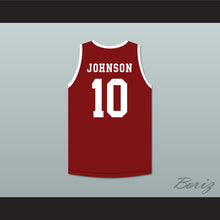 Load image into Gallery viewer, Ronald 'Ron' Johnson 10 Hillman College Maroon Basketball Jersey with Eagle Patch