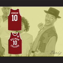 Load image into Gallery viewer, Ronald 'Ron' Johnson 10 Hillman College Maroon Basketball Jersey with Eagle Patch