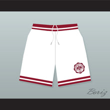 Load image into Gallery viewer, Hillman College White Basketball Shorts with Theater Patch