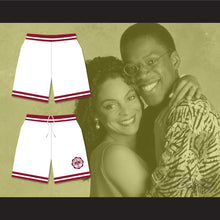 Load image into Gallery viewer, Hillman College White Basketball Shorts with Theater Patch