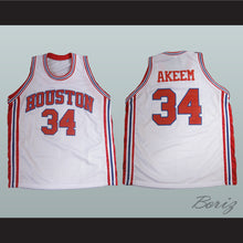 Load image into Gallery viewer, Akeem Olajawon 34 Houston White Basketball Jersey