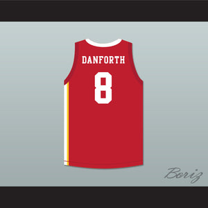 Chad Danforth 8 East High School Wildcats Red Basketball Jersey HSM3