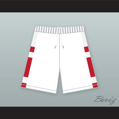 East High School Wildcats White Basketball Shorts