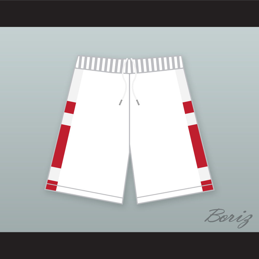 East High School Wildcats White Basketball Shorts