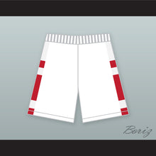 Load image into Gallery viewer, East High School Wildcats White Basketball Shorts with Patch