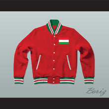 Load image into Gallery viewer, Hungary Varsity Letterman Jacket-Style Sweatshirt